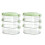 2X 3 Layer Food Storage Containers with Lid Plastic Removable Stackable Silicone Ring Leak Proof Air Tight Box 2
