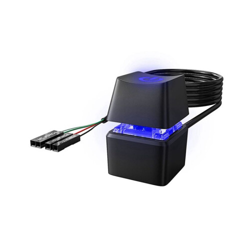 LED Light Computer Desktop  PC Motherboard External Start Power Button Extension Cable for Home Office 10M Black 2