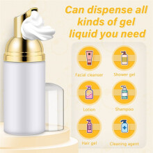 20PCS 30ML Plastic Foaming Bottle Soap Mousses Liquid Dispenser,Froth Shampoo Lotion Bottling Foam Bottles