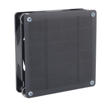 High Conversion Efficiency Mini Pet Ventilator Solar Exhaust Fan Dual Fans ABS Material Outdoor Ventilation Equipment For RV Trailer Shed