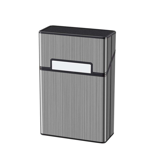 Cigarette Case for 20 Regular Size Cigarettes - Magnetic Closure, Moisture-Proof, Pressure Resistant Black