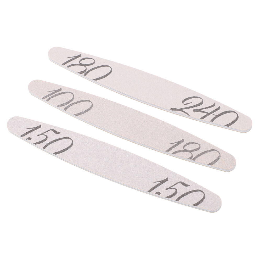 3pcs Professional Washable Nail Files Set for Manicure & Salon Use
