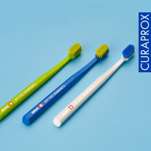 Curaprox Toothbrush Set CS 5460 - Pack of 3 Ultra Soft Manual Toothbrushes for A
