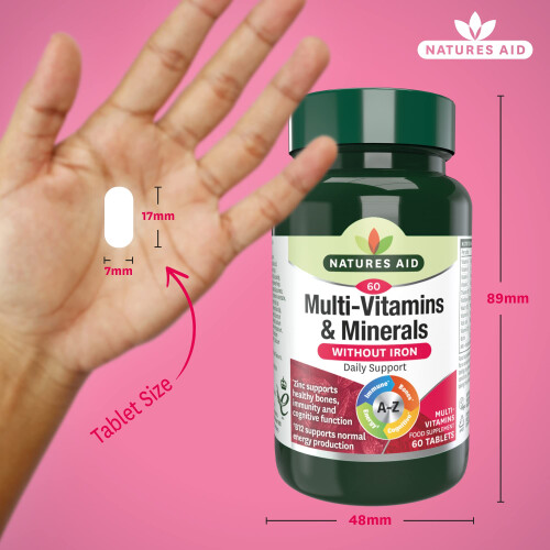Natures Aid Natures Aid Multivitamins & Minerals Without Iron - High Strength 2
