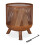 Cesta de fogo de malha cor de ferrugem 2