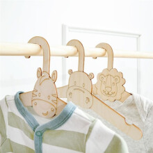 20 Stück Süße Kleiderbügel Aus Holz zum Aufhängen An der Wand, Kleiderständer für Babykleidung, Aufbewahrungs-Organizer, Holz-Displayhalter G