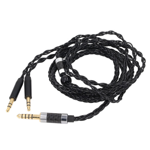 4.4mm Silver Plated Headphone Cable Replacement 3.9ft for D600 D7200 Elear 1