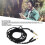 4.4mm Silver Plated Headphone Cable Replacement 3.9ft for D600 D7200 Elear 4