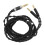 4.4mm Silver Plated Headphone Cable Replacement 3.9ft for D600 D7200 Elear 6