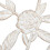 Banco de jardim branco-bronze com rosas 11