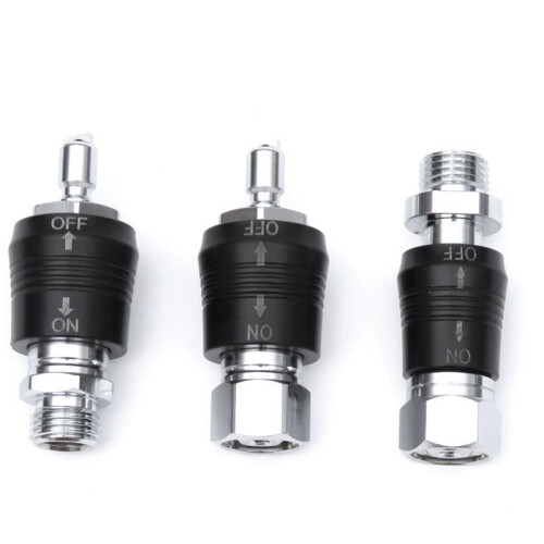 Scuba Diving Regulator Adaptor 9/16 Thread Connector with  Off  BCD Valve Medium Pressure Replacement,Style C 2