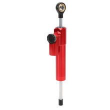 Adjustable Motorcycle Steering Damper 75mm Stroke Red for All Bikes