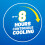 KOOL 'N' SOOTHE Migraine Cooling Gel Sheets, 4 5