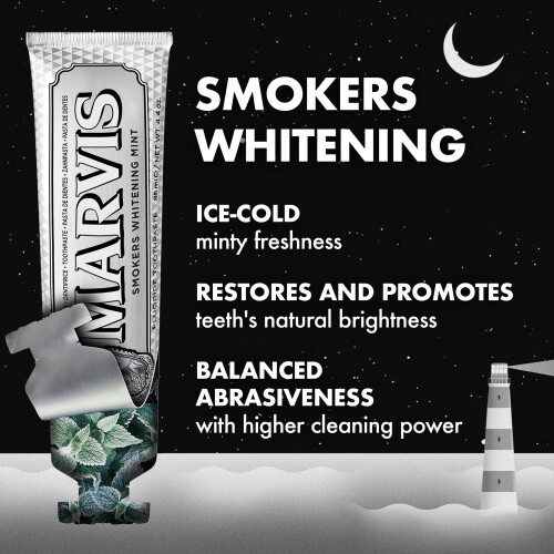 Marvis Marvis Smokers Whitening Mint Toothpaste, 1 x 85 ml 2