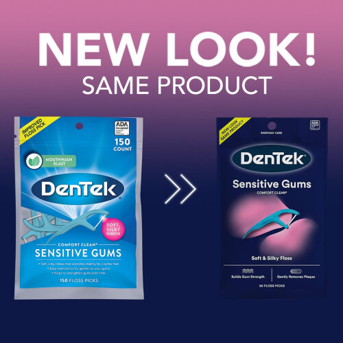DenTek Comfort Clean Sensitive Gums Floss Picks, 150 Picks 2