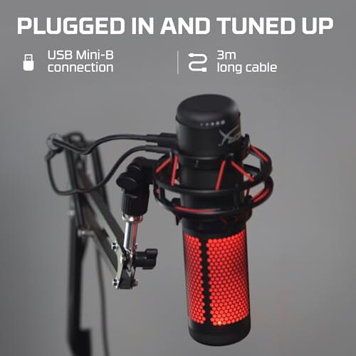 HyperX HyperX QuadCast – Standalone Microphone for streamers, content creators and 1