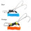 Drift Hook Spring Anti-Lost Rope Double End Diving Hook with Spiral Coil Lanyard Scuba Current  Hook 3