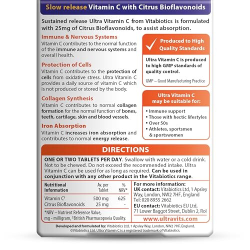 Vitamin C Tablets Sustained Release with Bioflavonoids | 60 Tablets 2