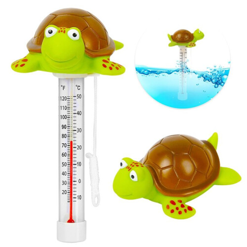Floating Pool Thermometer, Large Size Easy Read for Water Temperature with String - Swimming Pools, Spas, Hot Tubs 1