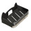 Bathroom Black Wall-Mounted Soap Dish Holder Square Design No Drilling Needed 9