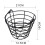 Practice  Balls Container Basket with Handle Storage Box Hold  To 50 PCS  Balls 6