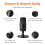 Amazon Basics Mini USB Condenser Microphone for Streaming, Gaming and 2