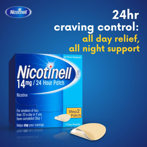Nicotinell Nicotine Patch, Quit Smoking Aid Step 1, 24 Hour 21 mg, Pac 1