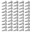 50 Pcs D-Ring Picture Frame Hanging Hooks Double Hole Hangers with Screws Silver 2