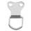 50 Pcs D-Ring Picture Frame Hanging Hooks Double Hole Hangers with Screws Silver 4