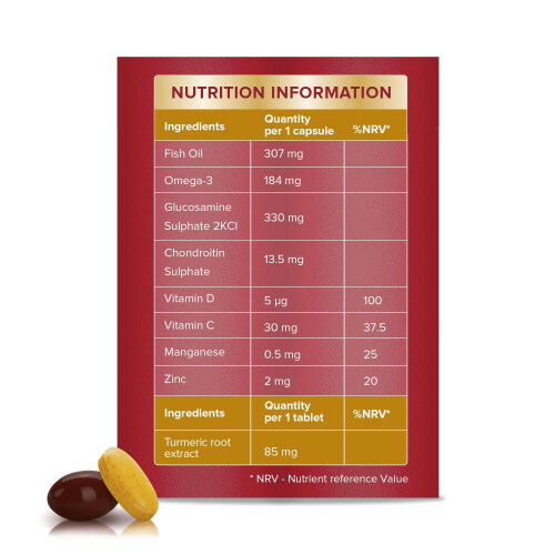 Seven Seas Seven Seas JointCare Plus Turmeric, with Omega-3, Glucosamine, 1