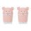 2X  Cute Desktop Trash Desktop with Lid Small Paper Basket  Flip Plastic Trash Can 1