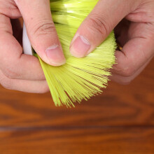 2X Bed Sheets Debris Cleaning Brush Soft Bristle Clothes Desk Sofa Duster Small Particles Hair Remover (Green)