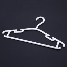 WHITE - Pack of 20 Pieces Hanger Non-Slip Hangers for Children's Clothes PP Hangers for Baby Or Child 27 x 15 cm