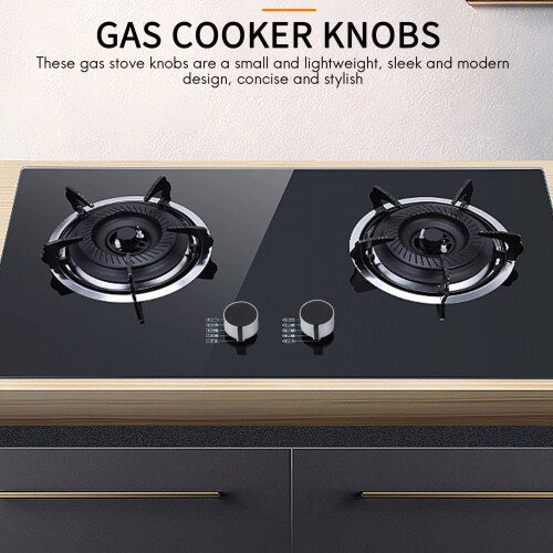8 PCS Gas Stove Knob,8mm Cooker Control  Range Oven Knobs Cooktop Burner Knob for Kitchen Replacement Accessories 2