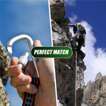 4 Teilige M6 Feder Karabiner Haken Hoch Leistungs Schaukel Set Aus Edelstahl 304 Zubehör für Fitness, Camping und Reisen
