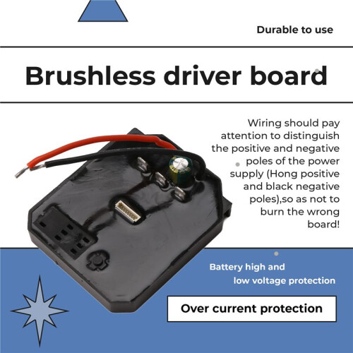 Universal Brushless Electric Wrench Accessories Control Board 18V Lithium Battery Controller Speed Regulation 2