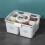 Fridge Organizer with Lids,Stackable Refrigerator Organizer Bins, Removable Containers for Food and Storage White 2