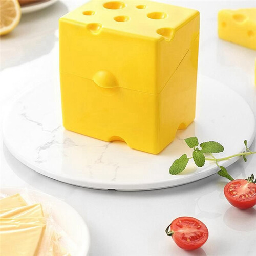 Cheese Storage Container Cute Kitchen Accessories with Lid Cute Kitchen Accessories Slice Cheese Holder Cheese Design 2