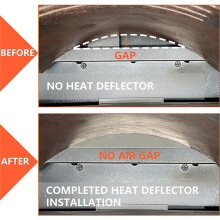 1X Heavy-Duty Steel Heat Diffuser Plate - Heat Deflector Mod for Pit Boss: Magnetic Thermal Deflector for Enhanced
