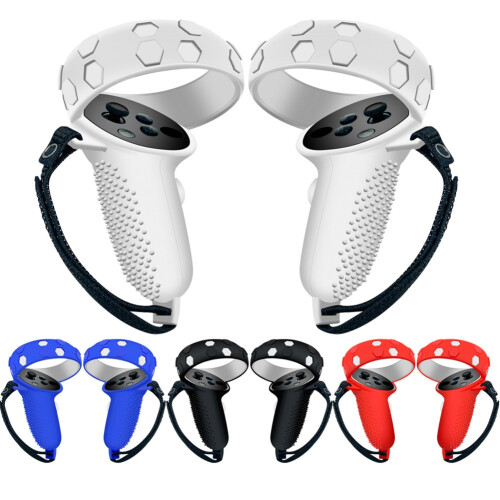VR Handle Silicone Protective Cover for  Quest 2 Controller Grips Strap for  Quest 2 VR Accesories(Black)