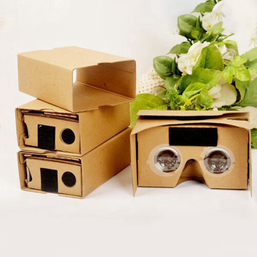 6PCS Óculos 3D para  Cardboard V2 VR Valencia 4.5- 6 Polegadas Smartphone+Faixa de Cabeça 2