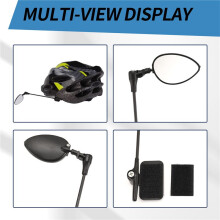 Lot de 2 Miroirs de Casque de VéLo, RéTroviseur de VéLo RéGlable à 360 DegréS RéTroviseur de VéLo LéGer pour le Cyclisme