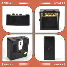 Amplificatore per Basso Portatile per Chitarra Guitarra AMP 5W Altoparlante Clip- Accessori per Parti di Chitarra per Chitarra Elettrica