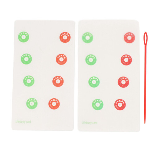 2er Pack Vision-Training-Karten mit Führungsstab, PVC 1