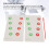 2er Pack Vision-Training-Karten mit Führungsstab, PVC 7