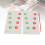 2er Pack Vision-Training-Karten mit Führungsstab, PVC 14