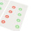 2er Pack Vision-Training-Karten mit Führungsstab, PVC 15