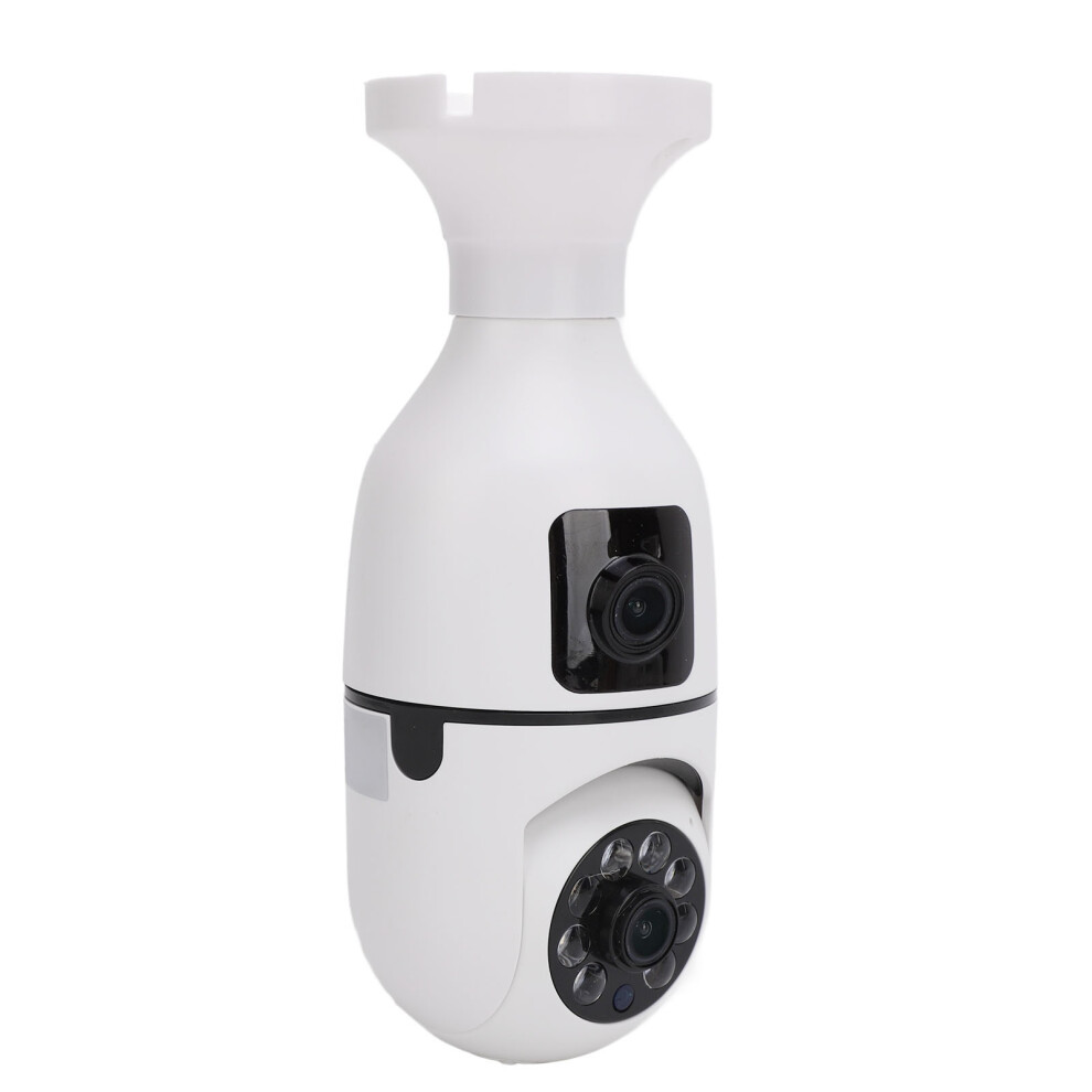 4Mp Dual Lens Wifi Light Bulb Security Camera 1080P Night Vision 5081386986329