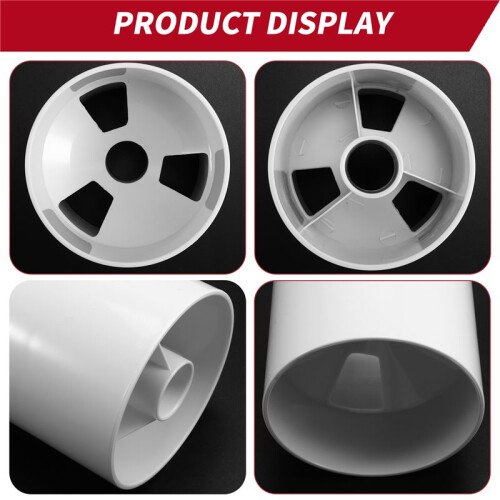 2.7Cm Aperture Outdoor  Training Flagpole Hole Cup  Training Aids Three Holes White Plastic  Hole Cup 1