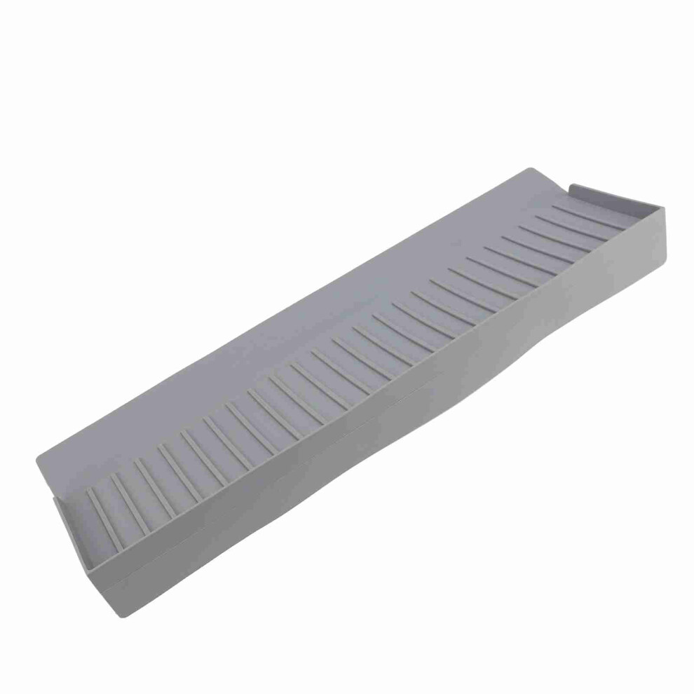 Grey Silicone Sink Edge Guard Expandable Splashproof Mat For Kitchen & Bathroom 8061385123786